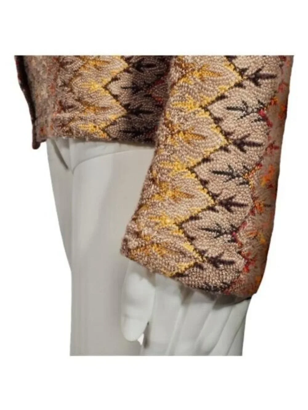 Vintage Italian Women Cardigan M Dossier Siepelunga Fashion Thin Multicolor